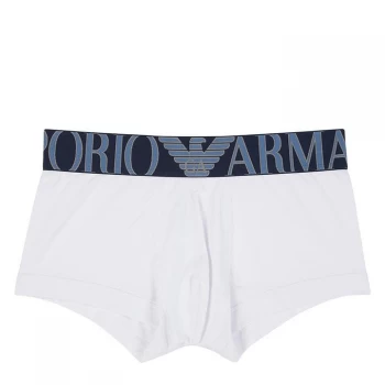 Image of Emporio Armani Mega Logo Knitted Trunk Navy Size M Men