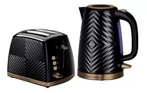 Image of Russell Hobbs 26380BU Groove Kettle & Toaster Bundle
