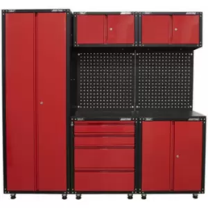 Image of Premium 2m Modular Garage Storage System - Heavy Duty - Workshop Cabinets