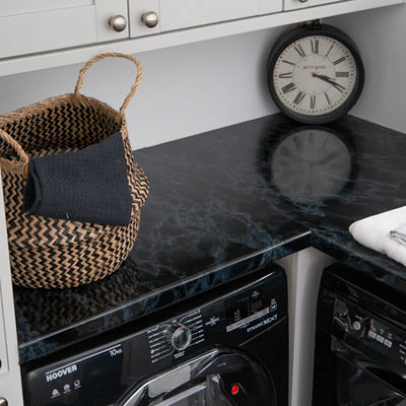 Image of D-C-Fix Marble Black 67.5Cm X 5M Self-Adhesive Vinyl Wrap For Doors And Worktops