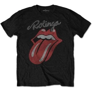 Image of The Rolling Stones - Rolinga Unisex Medium T-Shirt - Black