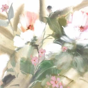 Image of Art For The Home Expr Floral Lush Mural Wallpaper Paper