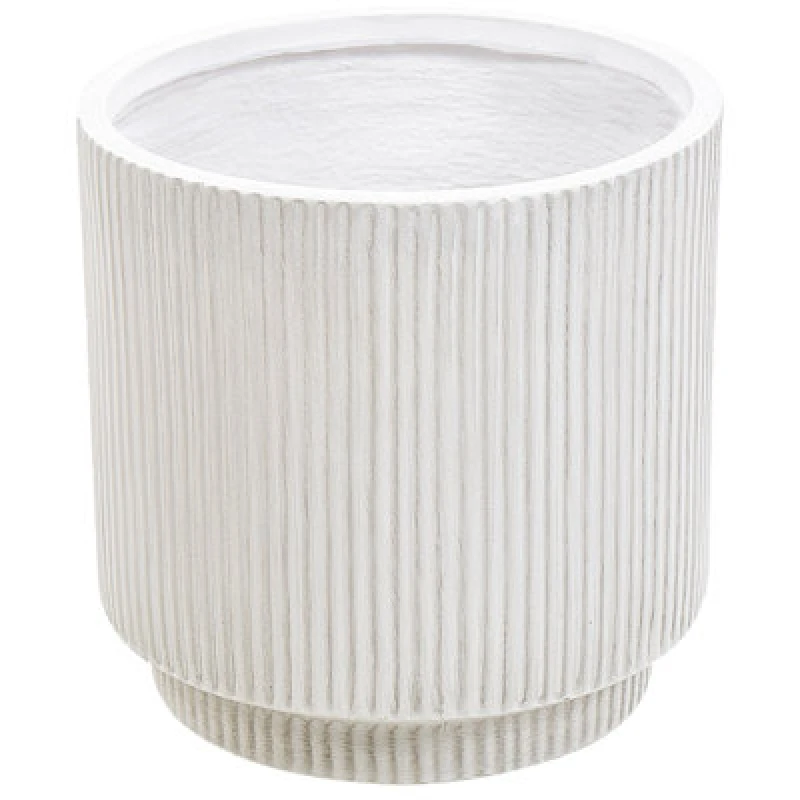 Image of Beliani Plant Pot Daria 30 Cm Off-White