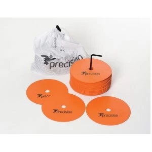 Image of Precision Medium Round Rubber Marker Discs Orange (Set of 20)