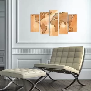 Image of 5MAPMDF-10 Multicolor Decorative MDF Painting (5 Pieces)