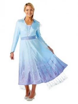 Image of Disney Frozen Frozen Adult Deluxe Elsa Travel Dress, One Colour, Size Medium, Women