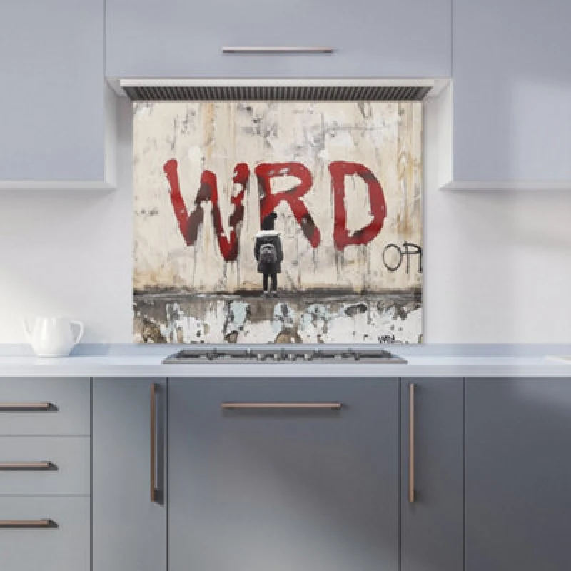 Image of Banksy Inspired: Warren Reed Designer Kitchen Splashback