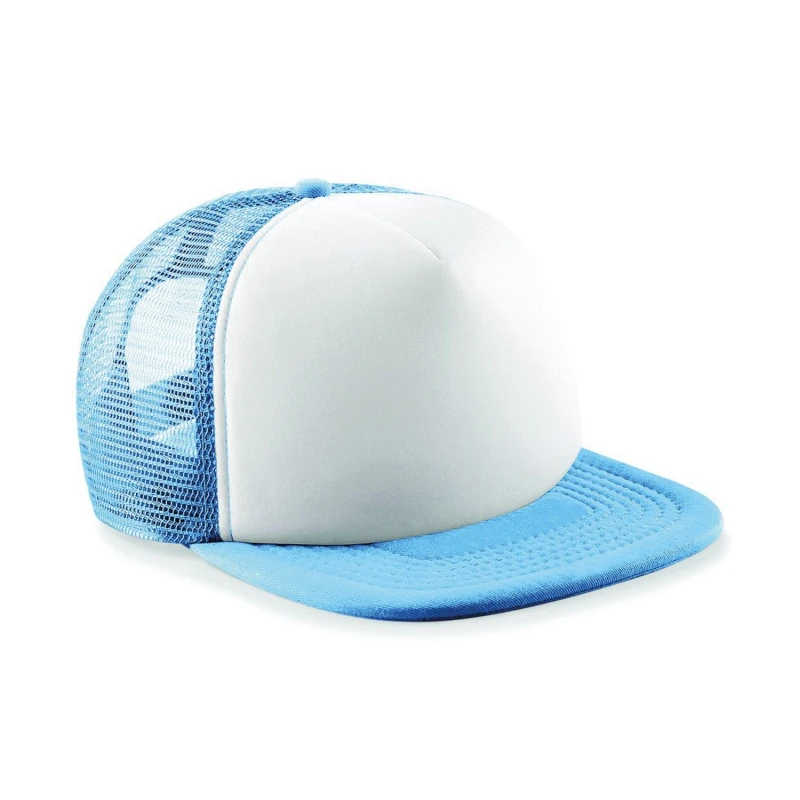 Image of Beechfield Womens Vintage Snapback Trucker Cap in Pale Blue Pale Blue Female One Size