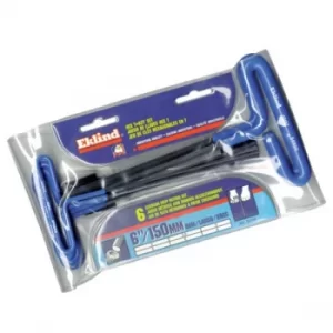 Image of Eklind Metric Hex-T Key Set 6 Cushion Grip