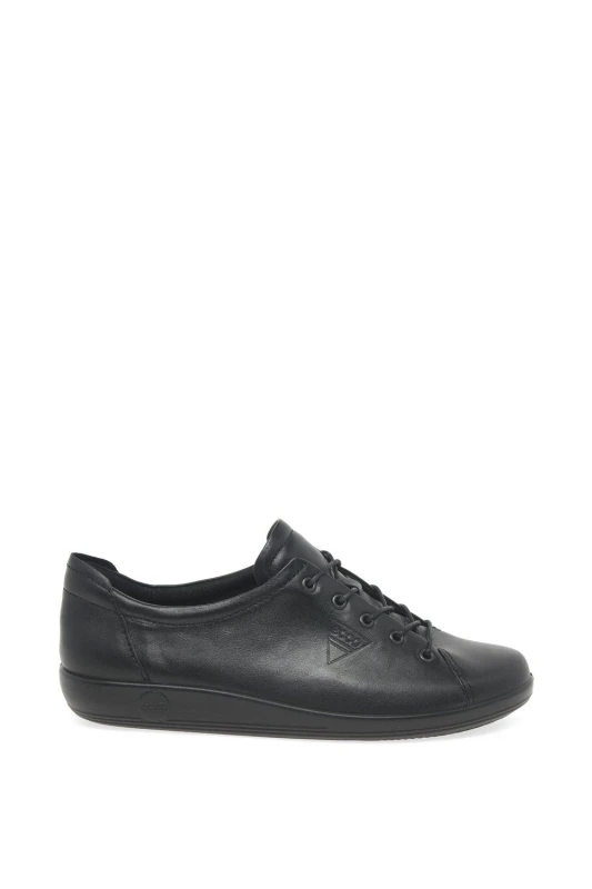 Image of Ecco Womens 'Soft 2.0' Casual Shoes in Black Size: 5 Black Female 5
