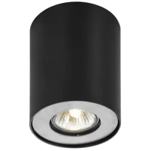 Image of Netlighting Modern Surface Mounted White 1 Light with Black Shade, GU10