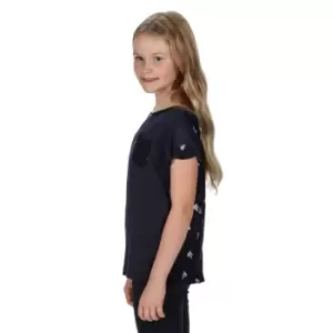Image of Regatta Girls Chara Viscose Printed T Shirt Tee 9-10 Years - Chest 69-73cm (Height 135-140cm)