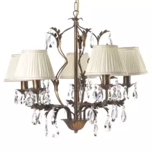 Image of Karen Multi Arm Chandelier with Shades Bronze