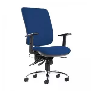 Image of Senza ergo 24hr ergonomic asynchro task chair - Curacao Blue
