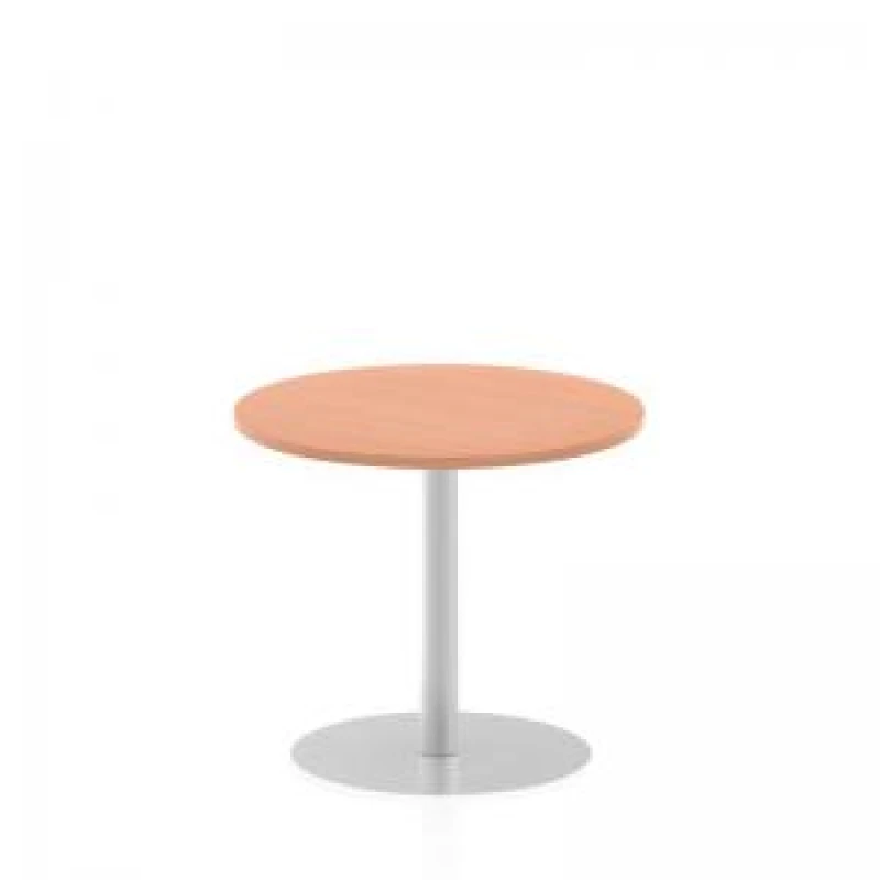 Image of Dynamic Italia 800mm Poseur Round Table Beech Top 725mm High Leg ITL0124