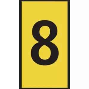 Image of HellermannTyton WIC0-8-PA66-YE (1000) Pre-printed cable marker Imprint 8 561-00684