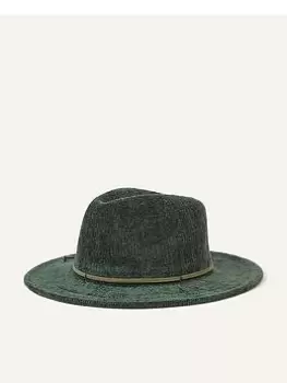 Image of Accessorize Chenille Packable Fedora, Green, Women