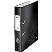 Image of Leitz 180° WOW Lever Arch File A4 50 mm Black 2 ring 1006 Laminated Cardboard Portrait