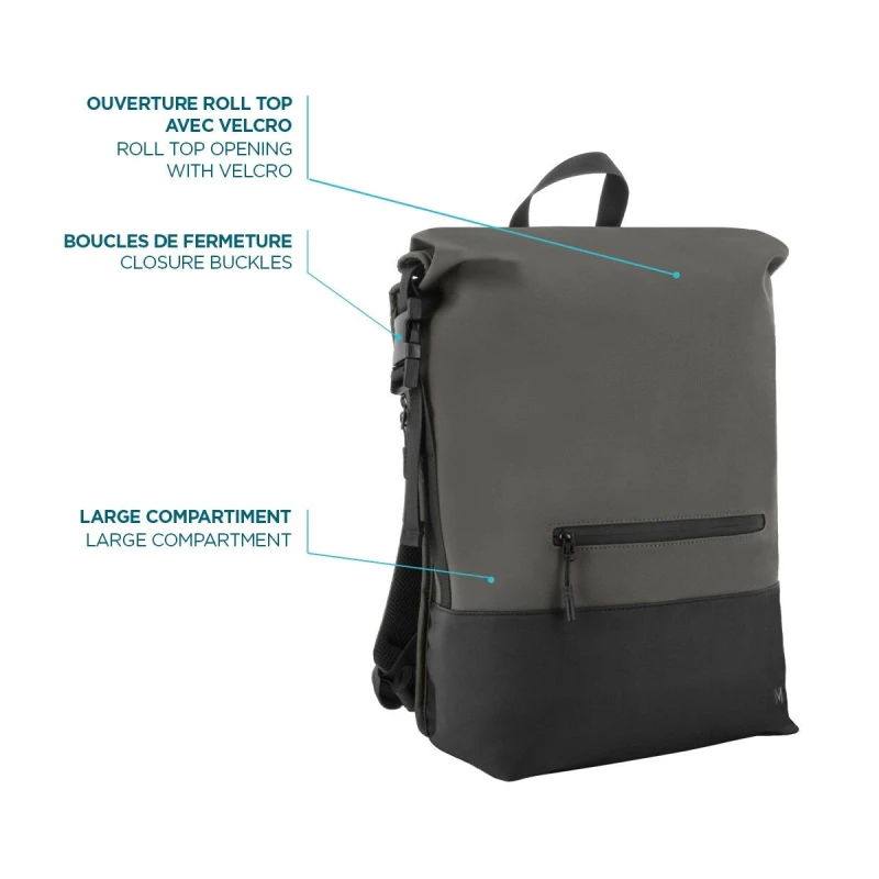 Image of Mobilis Mobilis 070007 laptop case 40.6cm (16") Backpack Black, Grey 070007