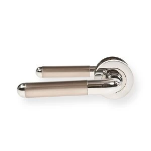 Image of LocksOnline Olivia Lever Handle Set on Round Rosette