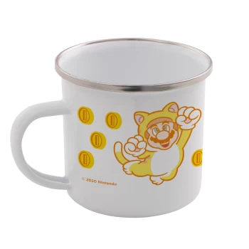 Image of Cat Mario Enamel Mug - Super Mario Bros. 35th Anniversary