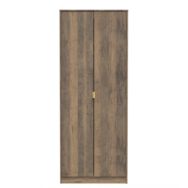 Image of Tamworth Tall Plain Wardrobe In Vintage Oak (Ready Assembled)