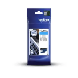 Image of Brother LC3259XLCP toner cartridge Original Cyan