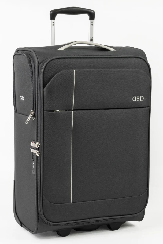 Image of A2B Odyssey 22" Lightweight Small Suitcase Carry On 2 Wheel Cabin Luggage in Charcoal Charcoal Unisex Small