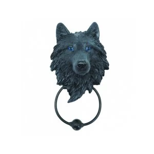 Image of Dark Guardian Wolf Door Knocker