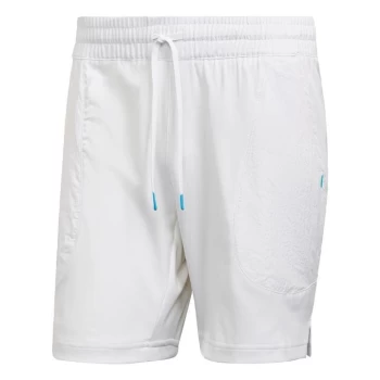 Image of adidas Melbourne Tennis Ergo 7-Inch Shorts Mens - White / Black