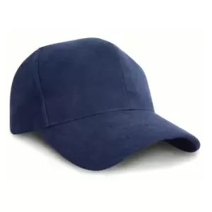 Image of Result Pro Style Heavy Brushed Cotton Baseball Cap (One Size) (Navy Blue)