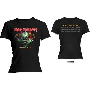 Image of Iron Maiden - Legacy of the Beast Tour Womens Medium T-Shirt - Black