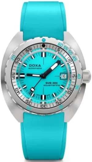 Image of Doxa Watch SUB 300 COSC Aquamarine Rubber