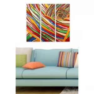 Image of MDF2684640 Multicolor Decorative MDF Painting (3 Pieces)