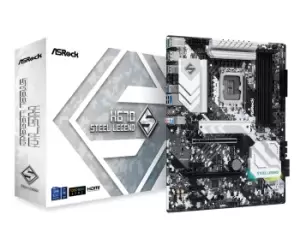 Image of ASRock H670 STEEL LEGEND Intel DDR4 ATX Motherboard - LGA 1700