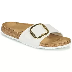 Image of Birkenstock MADRID BIG BUCKLE womens Mules / Casual Shoes in White,4.5,5,3,5