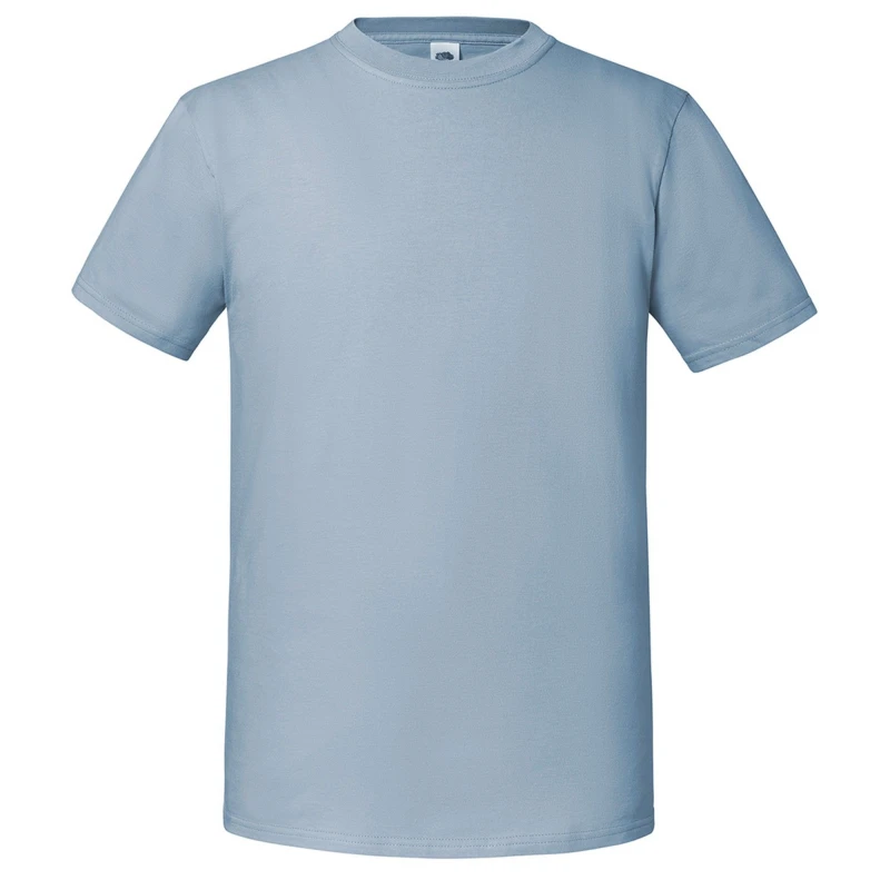 Image of Fruit Of The Loom Fruit of the Loom Men Ringspun Premium T-Shirt in Blue Size: Small Blue S Male 5063377182699
