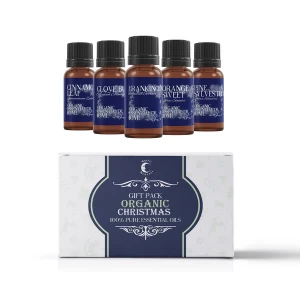 Image of Mystic Moments Organic Christmas Essential Oils Gift Starter Pack