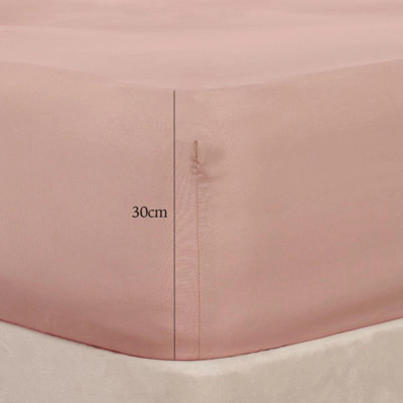Image of OHS OHS Plain Bed Sheet Microfibre Deep Fitted Soft in Pink Size: Super King Fitted Pink Super King Fitted Unisex 5027434198948