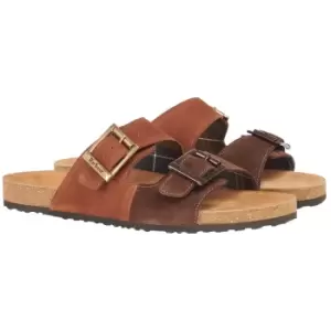 Image of Barbour Mens Mitchell Sandals Cognac UK 9