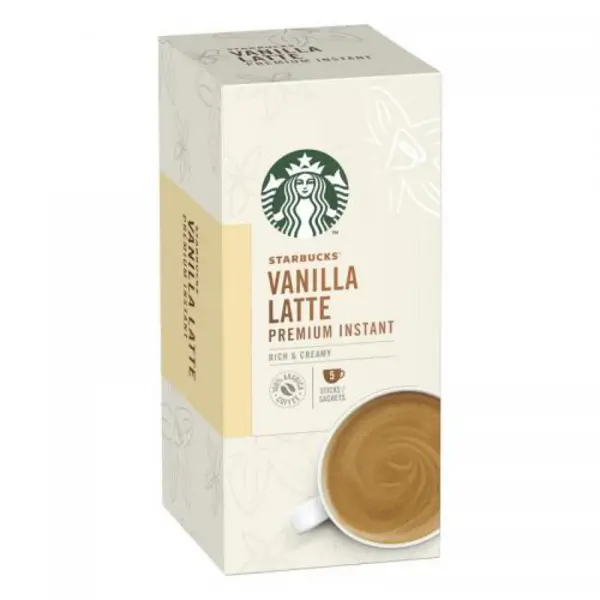 Image of Starbucks Vanilla Latte Premium Instant Coffee 5 Sticks