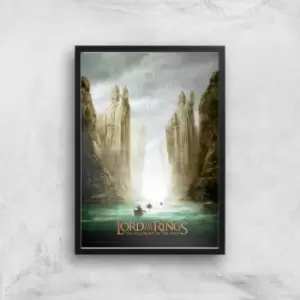 Image of Lord Of The Rings: The Fellowship Of The Ring Giclee Art Print - A3 - Black Frame