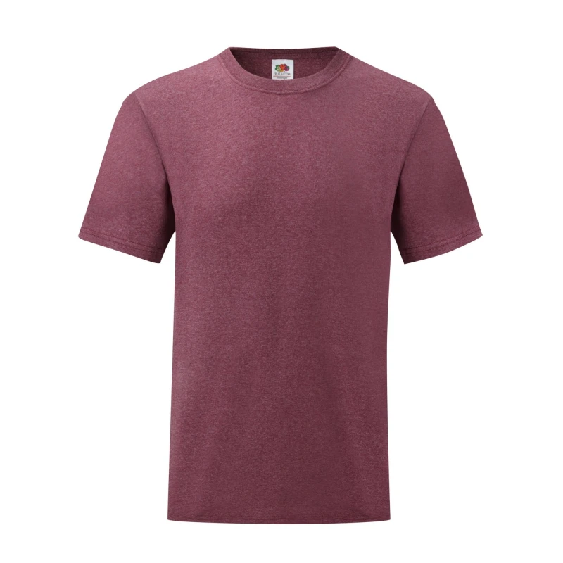 Image of Fruit Of The Loom Fruit of the Loom Men Valueweight T-Shirt in Maroon Size: 2X-large Maroon XXL Male 5063527510211