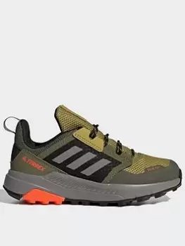 Image of adidas Terrex Trailmaker Rain.rdy Hiking Shoes, Green, Size 4 Older