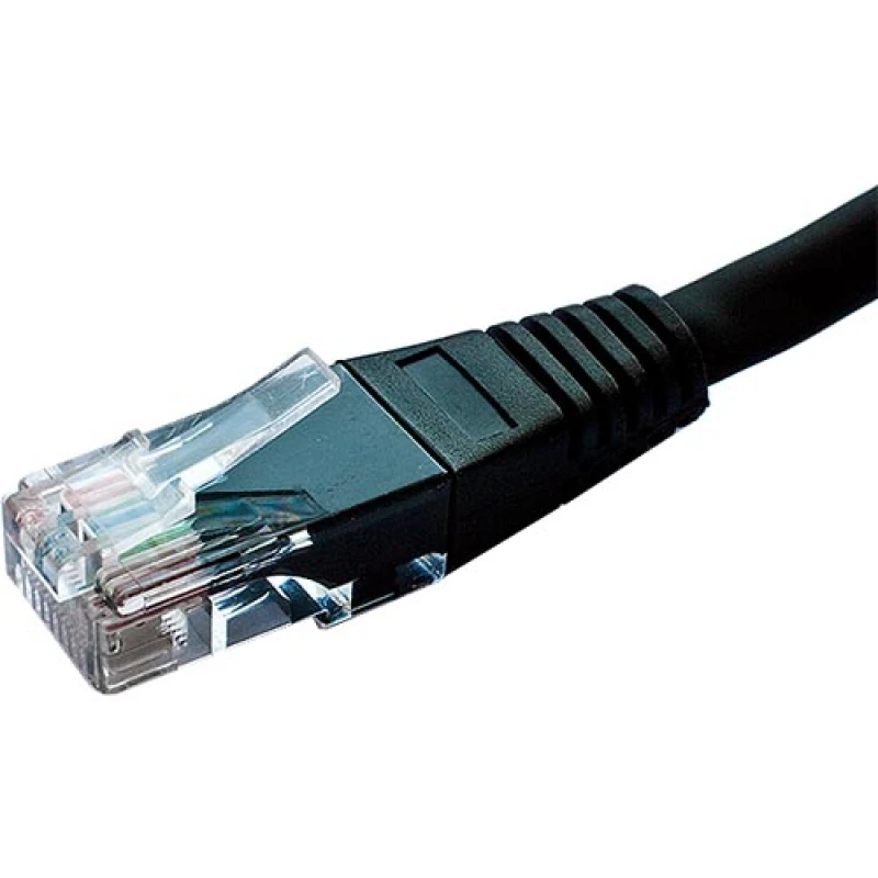 Image of Cablenet 10m Cat6 RJ45 Black U/UTP PE External Flush Moulded Solid Pat