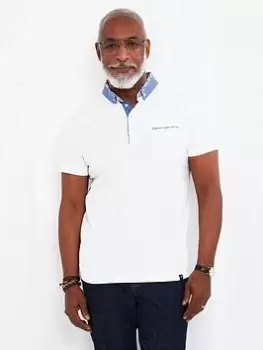 Image of Joe Browns Super Smart Polo Shirt - White Size M Men