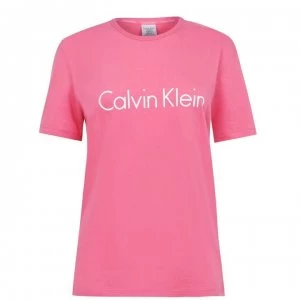 Image of Calvin Klein Logo T Shirt - Pink AD5