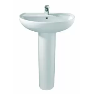 Image of Twyford Alcona Washbasin One Tap Hole 600 mm x 455mm AR4311WH