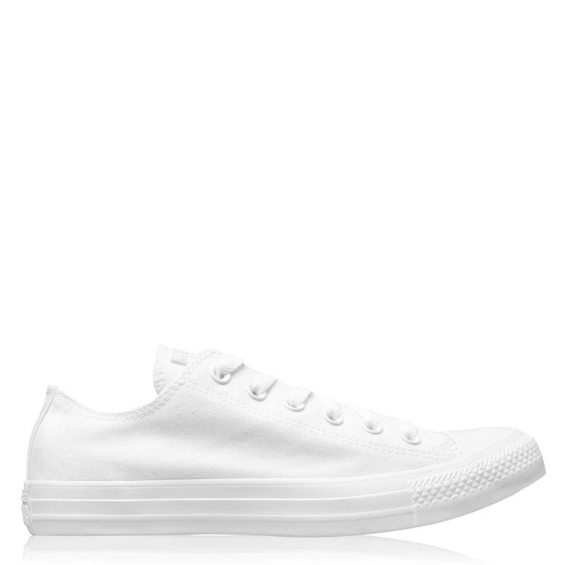 Image of Converse Lifestyle Chuck Taylor All Star Mono Canvas Trainers - White White 10.5