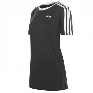 Image of adidas Womens Essentials 3-Stripes T Shirt - Legend Earth